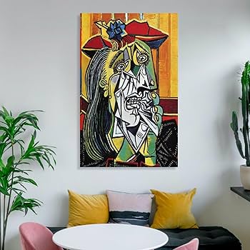 Amazon.co.jp: Pablo Picassoパブロ・ピカソ画家の作品（泣く女